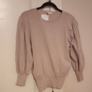 Chic Beige Crew Neck Sweater
